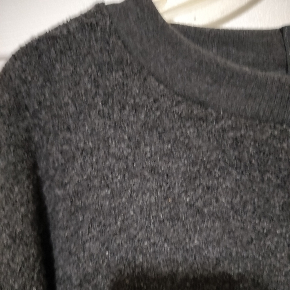 2839) Ava & Viv Dark Gray Long Sleeve Crew Neck Pullover Sweatshirt Plus Size 1X - Picture 4 of 7